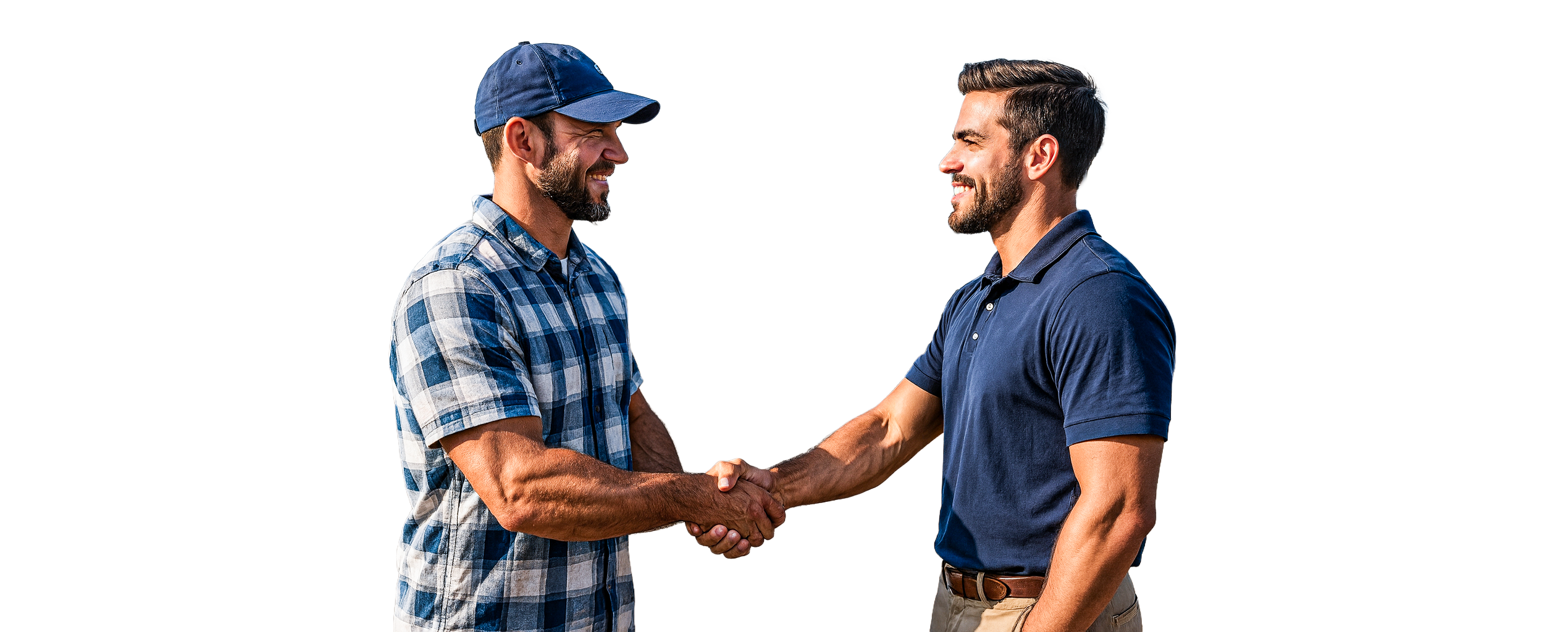 Two driver Shaking hands